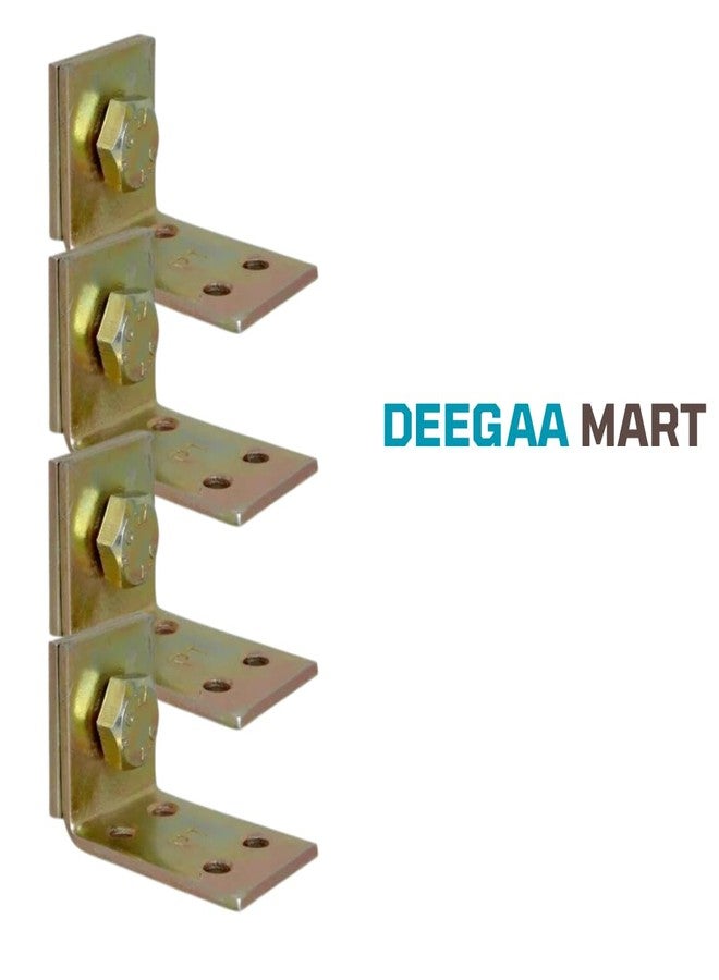 DEEGAA MART Bed Rail L Brackets for Joining Woods, Bed Frame Hardware , Bed Rail Socket Accessories, Set of 4 Wooden Bed Brackets Bed Rail Fittings, headboard and Footboard Fixing, Heavy(4 Sets) - Image 3